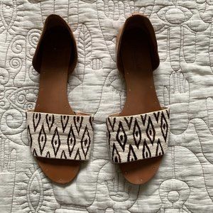 Madewell Thea Ikat Calf Hair sandals